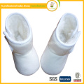 Invierno algodón orgánico grueso cálido bebé zapatos de nieve suave Botas Prewalker para los recién nacidos Bebé